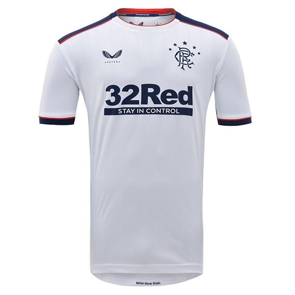 Tailandia Camiseta Rangers Segunda Equipación 2020-2021 Blanco